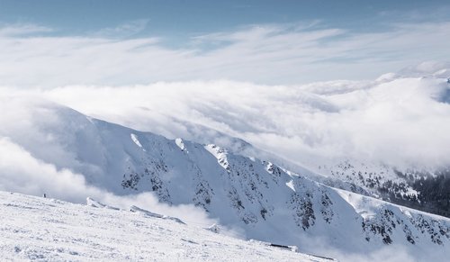 Chopok,  Mažas Tatra,  Snowboard,  Slidinėjimas,  Rūkas,  Kalnai,  Žiemos,  Kalnų,  Slovakija