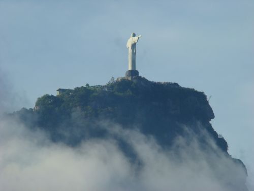 Kristus Atpirkėjas, Rio De Žaneiras, Kraštovaizdis, Debesys, Turistų Atrakcijos, Dangus