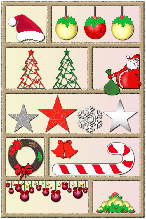 Kalėdos, Papuošalai, Kalėdų Puošimas, Kalėdų Kepurės, Žvaigždės, Nikolas