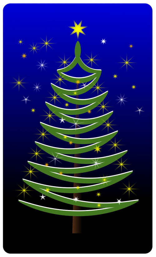 Kalėdos, Stilizuotas Medis, Medis, Xmas, Nemokama Vektorinė Grafika