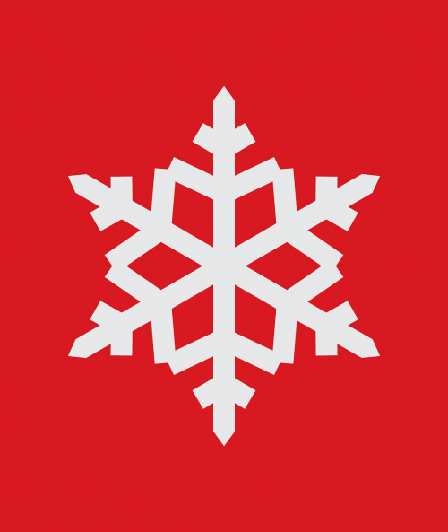Kalėdos, Simbolis, Sniegas, Sniego Kristalai, Raudona, Ornamentas, Balta