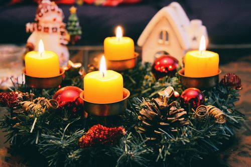 Kalėdos, Girlianda, Švesti, Ornamentas, Žvakės