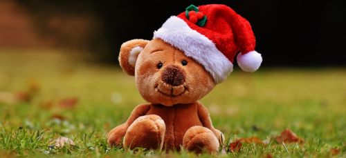 Kalėdos, Teddy, Minkštas Žaislas, Santa Skrybėlė, Juokinga