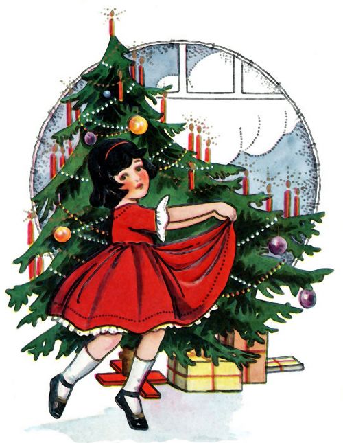 Kalėdos, Vaikas, Pinheiro, Kalėdų Eglutė, Partijos, Gruodžio Mėn ., Raudona, Kalėdų Naktis, Kalėdų Šeima, Kalėdinis Ornamentas, Dovanos, Vintage, Mergaitė