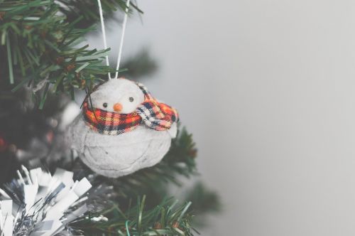 Kalėdos, Medis, Dekoracijos, Sniego Senis