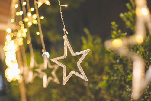 Kalėdos, Žibintai, Bokeh, Žvaigždė, Apdaila, Ornamentas, Medis
