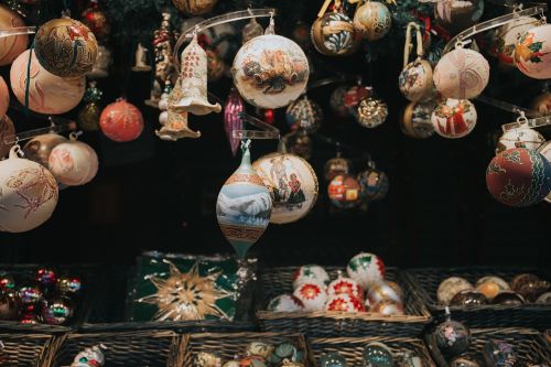 Kalėdos, Rutulys, Ornamentas, Krepšelis, Dekoruoti