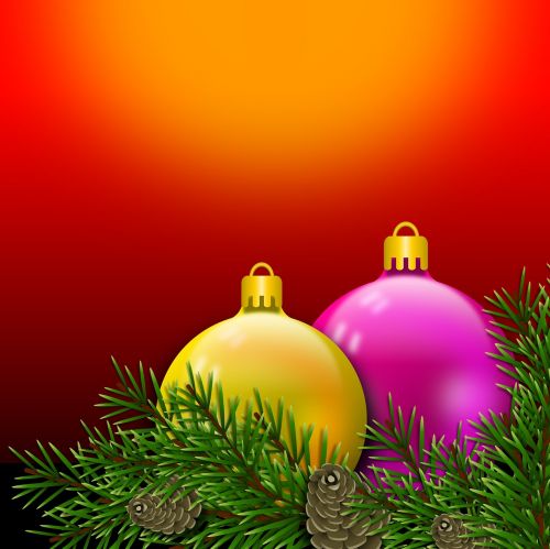 Kalėdos, Ornamentas, Kalėdinis Ornamentas, Rutulys, Raudona, Paštas, Kortelė, Filialas, Pinheiro, Kūgis, Kalėdiniai Kamuoliai, Fonas