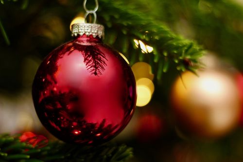 Kalėdos, Žiema, Blizgantis, Rutulys, Ornamentas, Eglė, Medis, Šventė, Linksmas, Auksinis, Fonas, Linksmų Kalėdų, Kalėdų Senelis, Gražus, Spalva, Raudona, Meilė