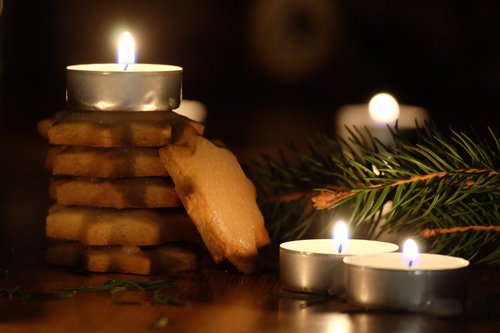 Kalėdų,  Žvakės,  Apdaila,  Gruodžio Mėn Sausainiai