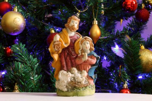 Kalėdos, Mary Ir Josefas, Statula, Garnyras, Apdaila, Kalėdinis Ornamentas, Kalėdų Puošimas