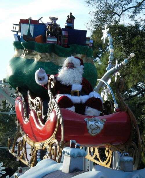 Kalėdos, Paradas, Magiška Karalystė, Disney, Santa