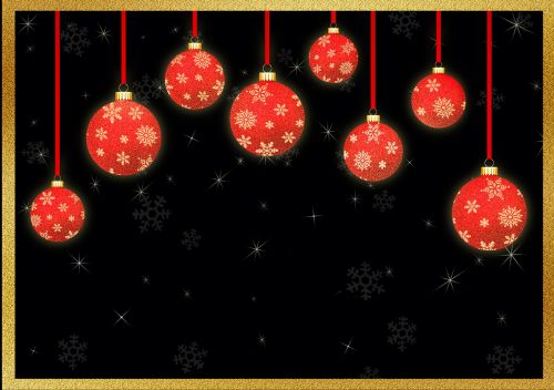 Kalėdiniai Kamuoliai, Rėmas, Fono Paveikslėlis, Kalėdos, Rutuliai, Kilnus, Apdaila, Deko, Kalėdų Sveikinimas, Kalėdiniai Dekoracijos, Kalėdų Laikas, Gruodžio Mėn ., Atostogos, Žvaigždė, Kalėdų Motyvas, Raudona, Juoda, Atvirukas, Skaitmeninis Pasveikinimas, Medžio Dekoracijos