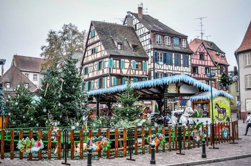 Kalėdų Rinka, Kalėdų Laikas, Kalėdos, Adventas, Romantiškas, Colmar, France, Atmosfera