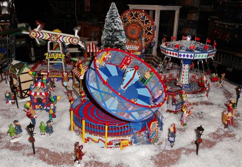 Kalėdų Rinka, Miniatiūros, Atrakcionų Modelis, Žaislai