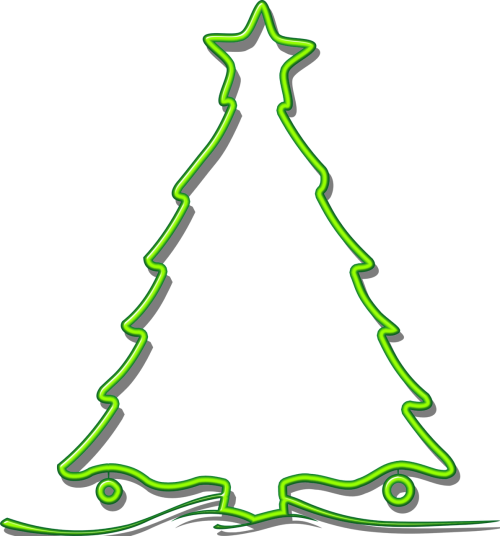 Kalėdų Eglutė, Kalėdos, Medis, Žalias