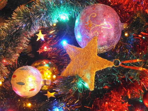 Kalėdų Eglutė, Kalėdiniai Dekoracijos, Žvaigždė