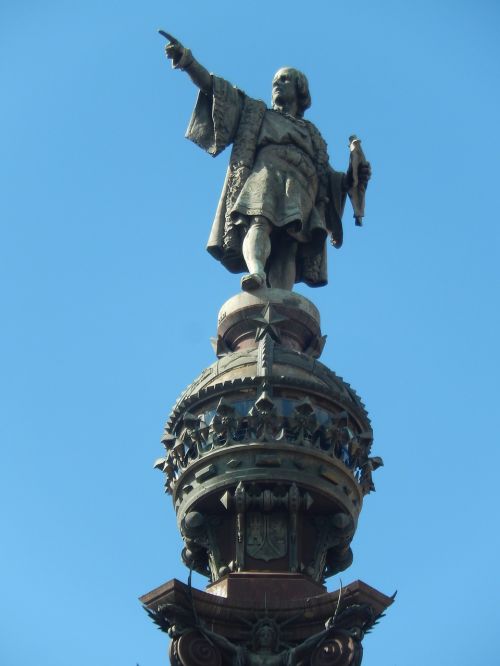 Kristupas Kolumbas, Statula, Barcelona