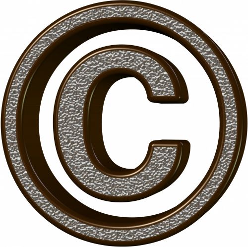 Autorinės Teisės,  Ženklas,  Simbolis,  3D,  Chromas,  Tekstūra,  Poveikis,  Izoliuotas,  Balta,  Fonas,  Metalas,  Chromo Autorių Teisių Ženklas