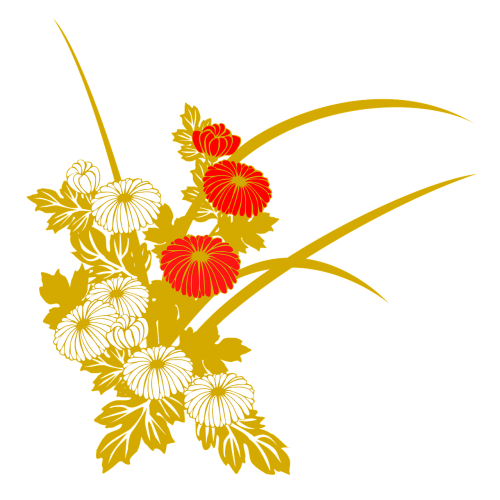 Chrizantema, Gėlės, Ruduo, Japoniškas Stilius