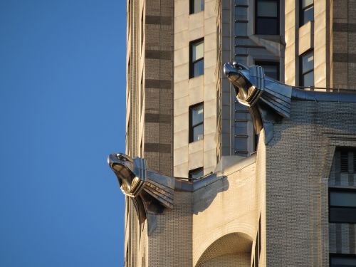 Chrysler Pastatas, Gargoyles, Niujorkas, Dangoraižis, Niujorkas, Manhatanas