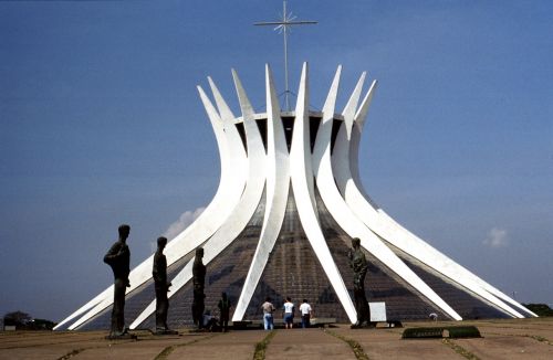 Bažnyčia, Architektūra, Pastatas, Religija, Architektūrinis Stilius, Brasilia, Brazilija