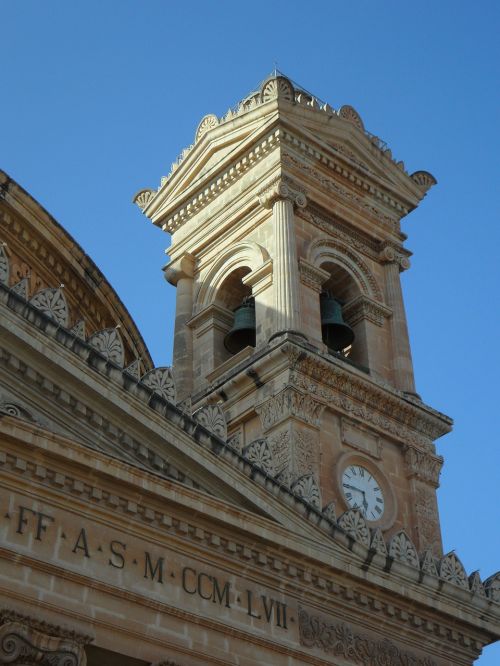 Bažnyčia, Mosta, Bokštas, Bokštas, Malta