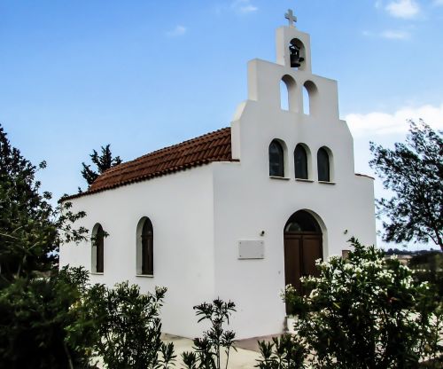 Bažnyčia, Ortodoksas, Religija, Architektūra, Balta, Kipras, Xylofagou