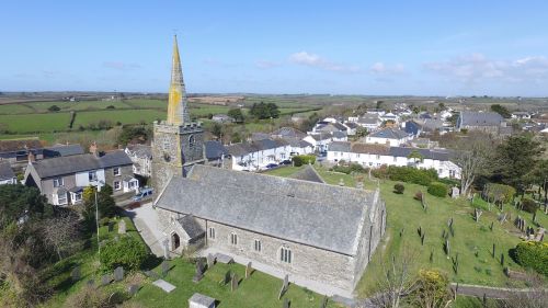 Bažnyčia, Spire, Cornwall