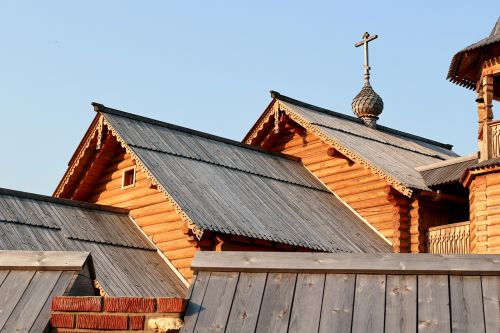 Bažnyčia, Mediena, Architektūra, Rusija, Vakaras, Ortodoksija, Kirsti, Kaimas, Tylus