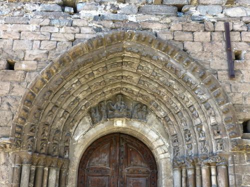 Bažnyčia, Portalas, Blauzdikaulis, Pirmoji, Tredós, Val Daran, Romanesque, Gotika, Raižyti Akmenys