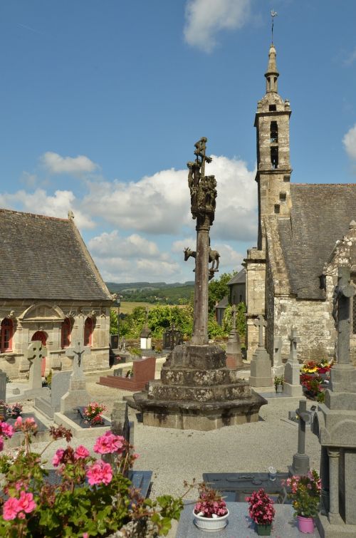 Bažnyčia, Kapinės, Enclosures Paroissial, Kapas, Kapinės, Ossuary, Kaulai, Religija, Tikėjimas, Paminėti, Brittany, France
