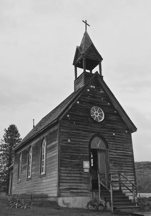 Bažnyčia, Medinis, Kelowna, Kanada, Vintage, Tradicinis, Istorija, Paveldas