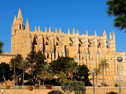 Bažnyčia, Pastatas, Katedra, Catedral De Mallorca, Palma De Maljorka, Šventė, Saulė