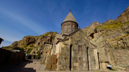 Bažnyčia, Vienuolynas, Geghardas, Armėnija, Religija, Senas, Krikščionis, Istorinis, Ortodoksas, Architektūra, Unesco, Pasaulinis Paveldas
