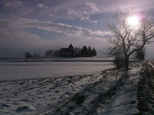 Bažnyčia, Kalnas, Žiema