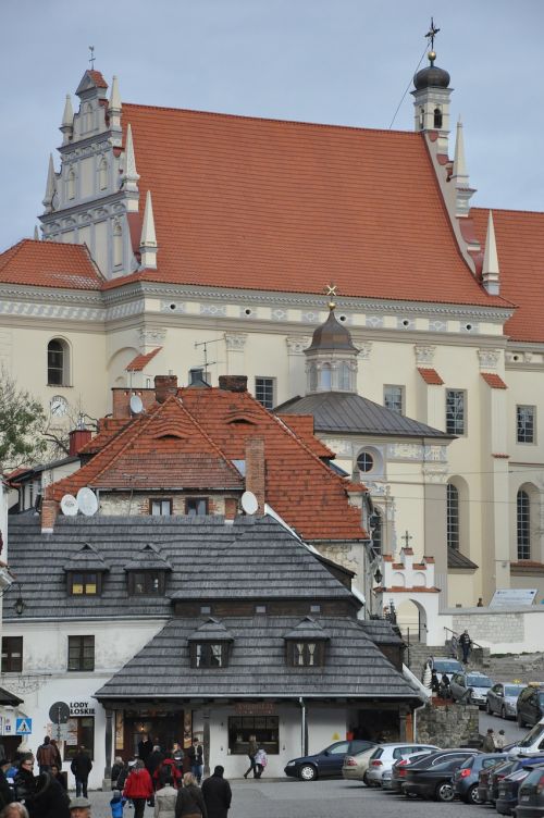 Bažnyčia, Pastatai, Paminklas, Architektūra, Stogas, Kazimierz Dolny, Lenkija