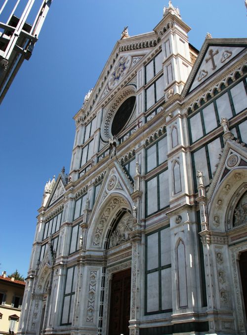 Bažnyčia, Florencija, Italy, Bažnyčios, Vasara, Dangus, Mėlynas, Architektūra
