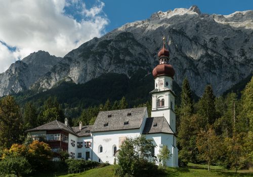 Bažnyčia, Kalnai, Tyrol, Vienuolynas, Malonės Miškas