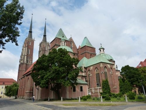 Bažnyčia, Dom, Pastatas, Architektūra, Bokštas, Gotikinė Gotikinė, Vroclave, Lenkija, Silesia