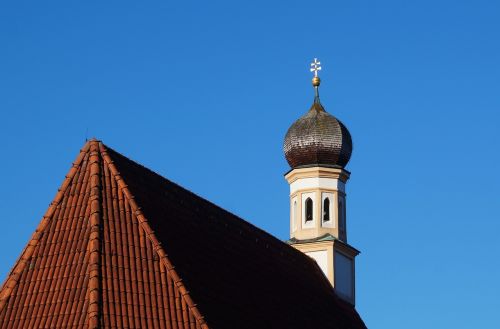 Bažnyčia, Bokštas, Blutenburg, Munich, Obermenzing, Pastatas, Architektūra, Spire