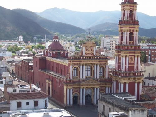 Bažnyčia, Argentina, Miestas, Pietų Amerika, Salta, Kalnai