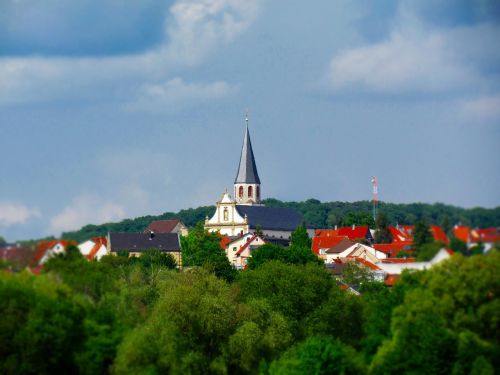 Bažnyčia, Pastatai, Gamta, Medis, Kraštovaizdis