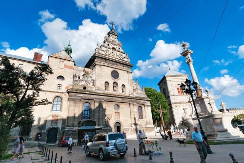 Bažnyčia, Centro, Senamiestis, Lviv, Lvov, Ukraina, Miestas, Namai