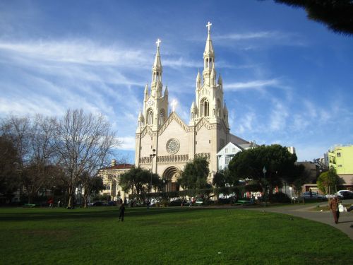 Bažnyčia, San Franciskas, Šventasis Petras Ir Paulius, Kalifornija, Religija, Tikėjimas, Architektūra, Pastatai