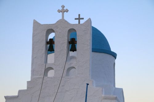 Bažnyčia, Graikija, Sifnos, Mėlynas, Balta, Ortodoksas