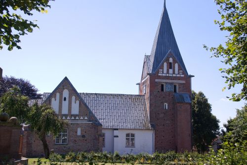 Bažnyčia, Spire, Bokštas, Løjtland, Denmark, Religija, Šventas, Mūra, Pastatas