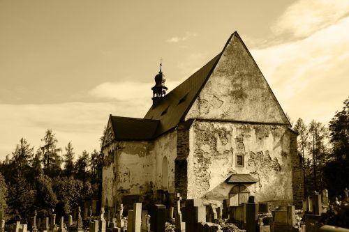 Bažnyčia, Kapinės, Baugus, Marijos Magdalietės Bažnyčia, Velhartice, Čekijos Respublika