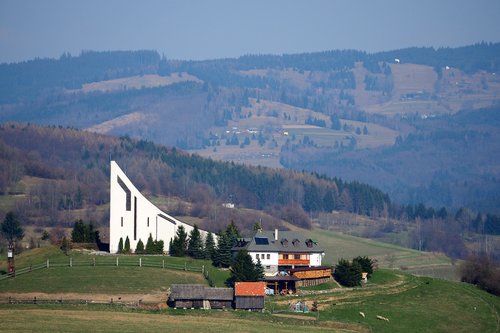 Bažnyčia,  Podpoľanie,  Šventykla,  Tikėjimas,  Hriňová,  Detva,  Pobūdį,  Slovakija,  Pavasaris