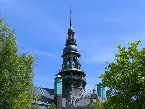 Bažnyčia,  Varpinė,  Medžiai,  Architektūra,  Stokholmo,  Yk